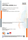 Certificado ISO 9001 - LAPP España Certificado ISO 9001 - LAPP España