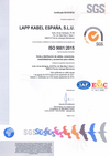 Certificado ISO 9001 - LAPP España